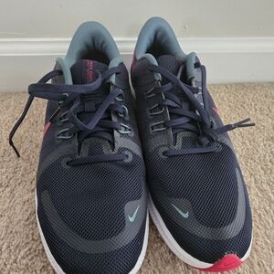 Nike Women's Navy and Pink Athletic Shoes